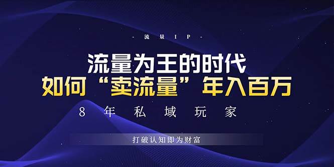 未来如何通过“卖流量”年入百万，跨越一切周期绝对蓝海项目网赚终点站_网创项目分享_轻创业交流圈子网赚终点站